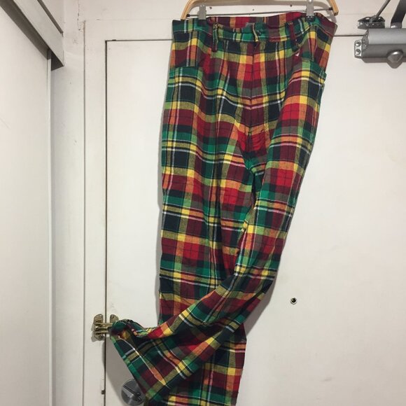 REGAL WEAR WIDE LEG PLAID PANTS SIZE 36 - Picture 8 of 11
